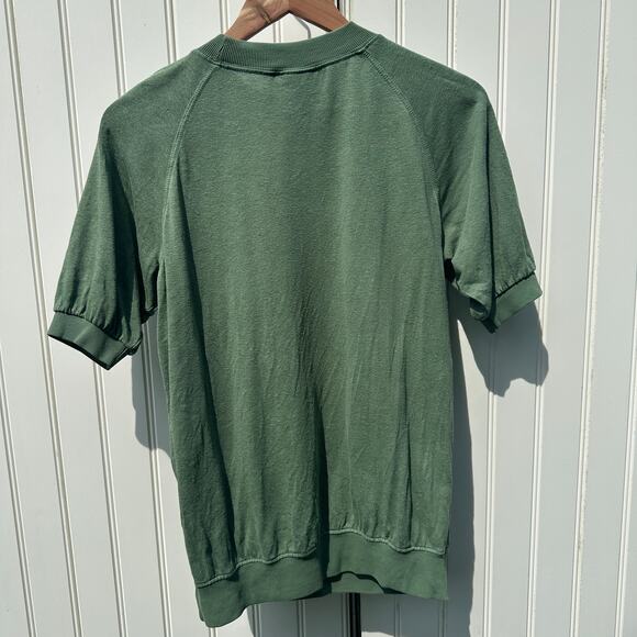 Jungmaven Short Sleeve Raglan Tee T-Shirt Top Small Hunter Green 55% Hemp EUC - Picture 2 of 13